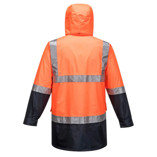 Picture of Prime Mover Hi-Vis Regular Weight Long Sleeve Shirt - Orange - size 2XL